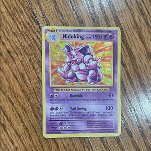 Pokemon Card with Blue and Yellow Design